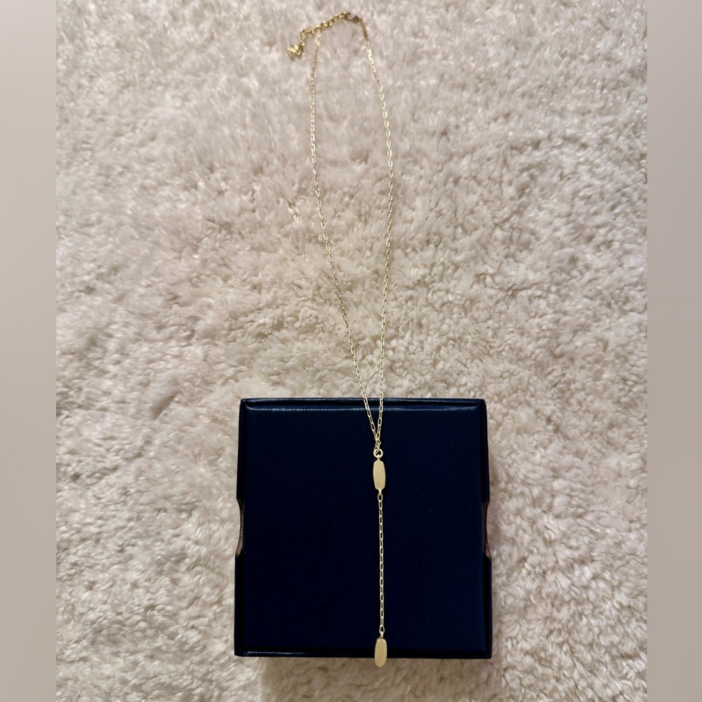 Kendra Scott Gold Fern Y Necklace